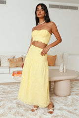 Enjoy Daylight Cropped Top Gelb