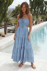Maxikleid "Göttliche Energie" Blau
