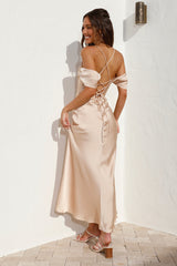 Pour Moi Maxikleid Champagner