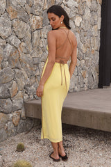 Leichtes Darling Maxikleid Gelb