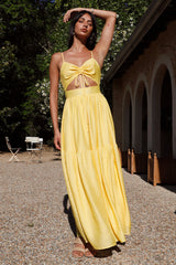 Maxikleid „Summer Disposition“ Gelb