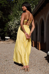 Maxikleid „Summer Disposition“ Gelb