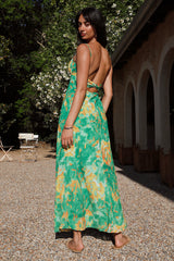 Maxikleid Pfingstrose Grün