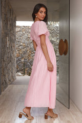 Maxikleid „Busy Bee“ – Pink
