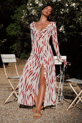 Maxikleid für Alleinreisende Rot