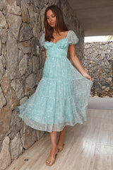 Gardenia Midi-Kleid Salbeigrün