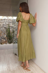 Maxikleid „Ohne Sorgen“ Grün