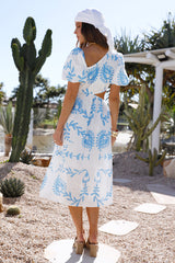 Midikleid „Wings Aflutter“ – Blau