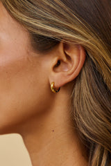 18k vergoldete Mine Forever Ohrringe Gold