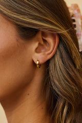 18k vergoldete Mine Forever Ohrringe Gold