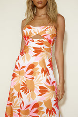 Sommerliebe Maxikleid Orange