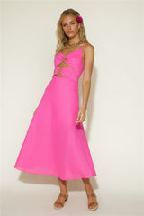 Cancel My Plans Maxikleid Pink