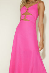 Cancel My Plans Maxikleid Pink