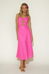 Cancel My Plans Maxikleid Pink