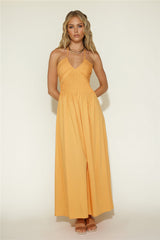 Maxikleid „Cross My Heart“ Orange