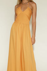 Maxikleid „Cross My Heart“ Orange