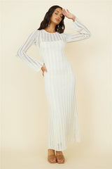 Exploration Maxikleid Beige