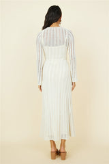 Exploration Maxikleid Beige