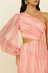 Getaway Car Midikleid Pink