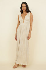 Jupiter Calling Maxi-Kleid Beige