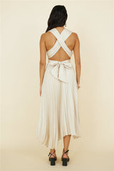 Florentina Midikleid Champagner