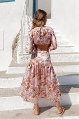 Come And Go Maxikleid Pink