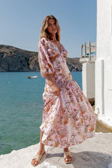 Come And Go Maxikleid Pink