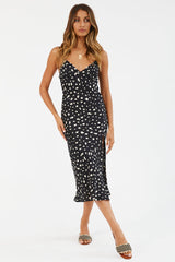 Gerades Midi-Kleid