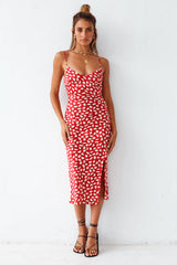 Midi-Kleid „Next Flight Home“ Rot