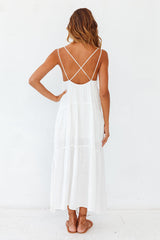 Carbell Maxikleid Weiß