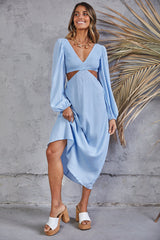 Rhythm Time Maxikleid Blau