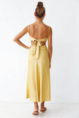 Burning Stars Maxikleid Gelb