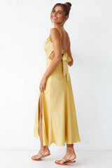 Burning Stars Maxikleid Gelb