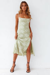 Leora Midikleid Grün