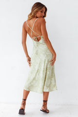 Leora Midikleid Grün