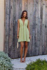 Spritz Of The Sun Mini Dress Salbeigrün