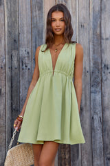 Spritz Of The Sun Mini Dress Salbeigrün