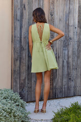 Spritz Of The Sun Mini Dress Salbeigrün