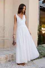 Villa Nova Maxikleid Weiß
