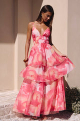 Perfektes Party-Maxikleid Pink