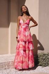 Perfektes Party-Maxikleid Pink