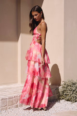 Perfektes Party-Maxikleid Pink