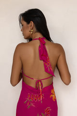 Trägerloses Maxi-Kleid „Starlit Island“ in Pink