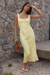 Zitronenpresse Maxikleid Gelb