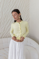 Cardi Season Long Sleeve Cardigan Yellow