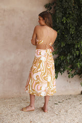 Off My Mind Maxikleid Gelb