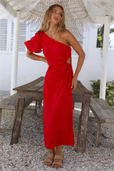 Say Goodbye Maxi-Kleid Rot