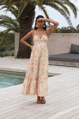 Maxikleid Sommerparadies orange