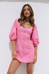 Crashing Into You Kleid Rosa