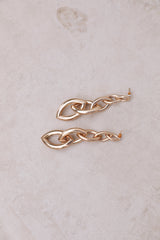 Linked To You Earrings Gold
